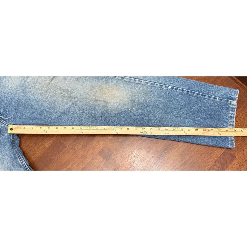 Levi's 505 Straight Leg Jeans Mens 38x29 Blue Vintage 90s Orange Tab USA Made